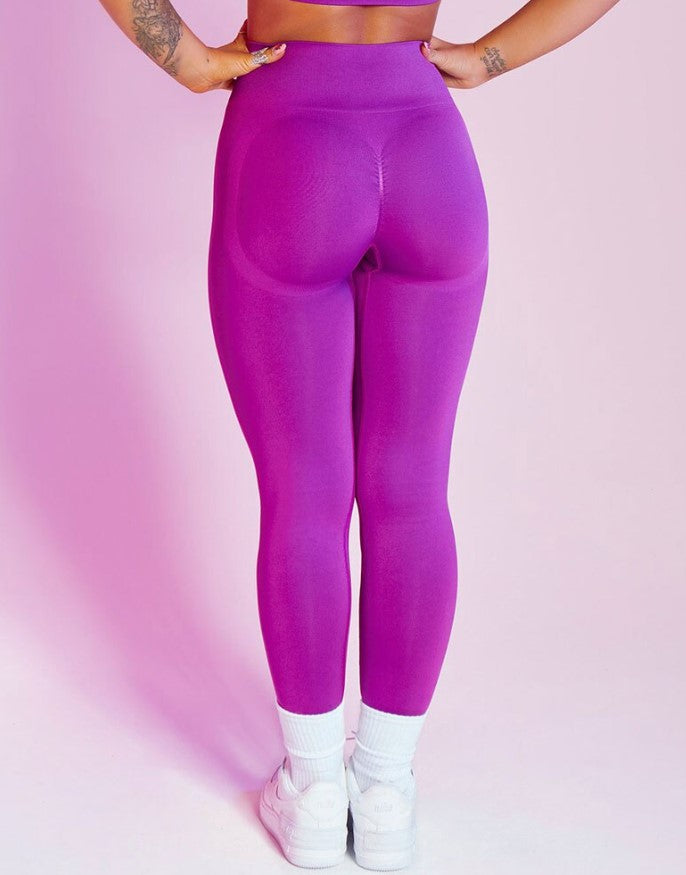 Leggings  de cintura alta (a prueba de sentadillas) color morado